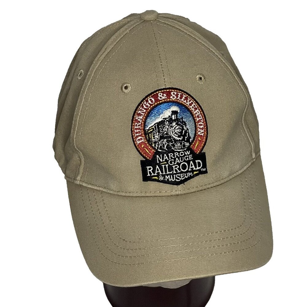 Durango & Silverton CO Narrow Gauge Railroad Museum Train Trucker Cap Hat Tan